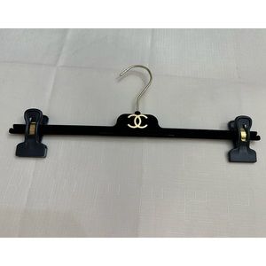 COPY - COPY - COPY - Authentic New Clipped CC Logo Black Velvet bottom hanger 1…